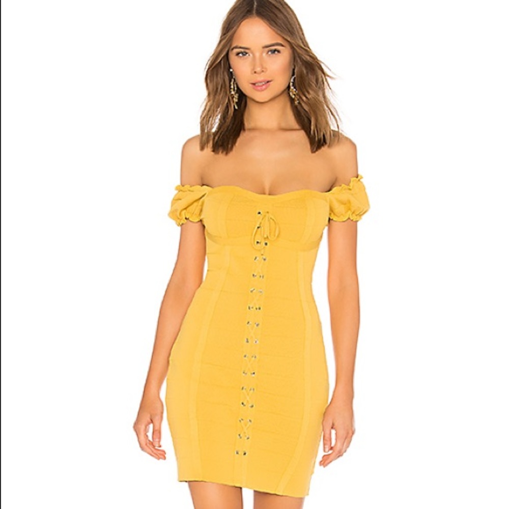 Revolve corset dress lace up, endless rose